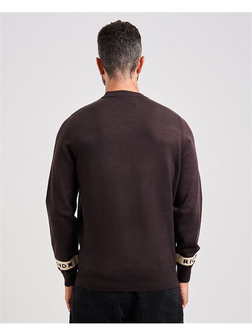 Maglione uomo Richmond X con bande sulle maniche RICHMOND X | UMA25035MAMULCH
